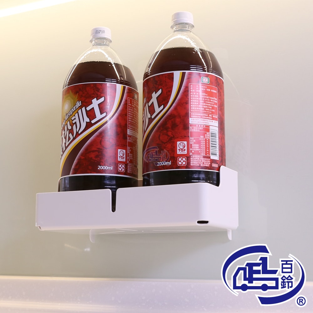 【百鈴】珍豪貼免鑽孔無痕塑鋼筒式衛生紙架附置物盒-4入(無痕貼/免釘/免鑽/置物架/衛生紙架/小毛巾架)