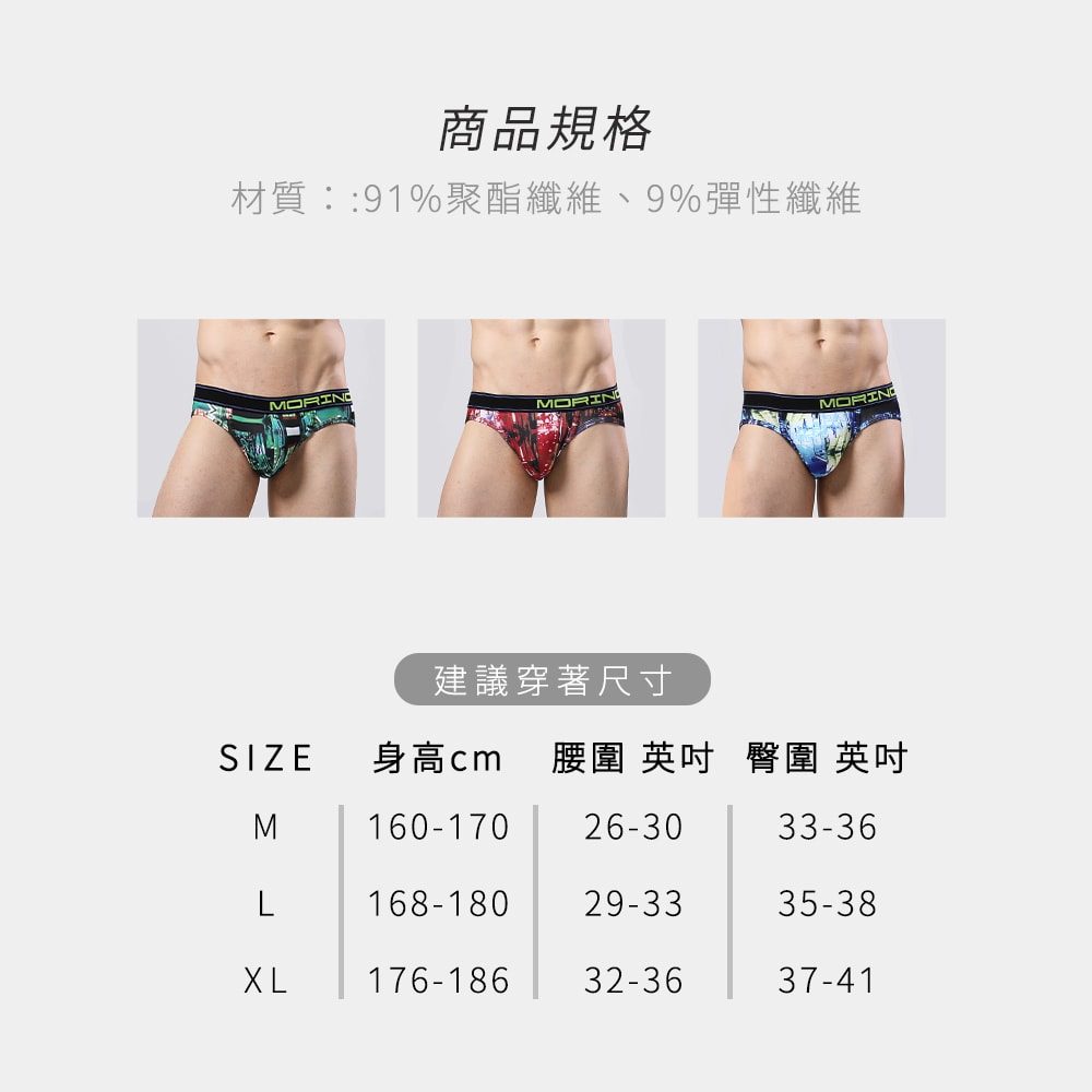 【MORINO 摩力諾】(4件組)速乾涼爽時尚三角褲 【設計師LUCAS聯名款】MO2317