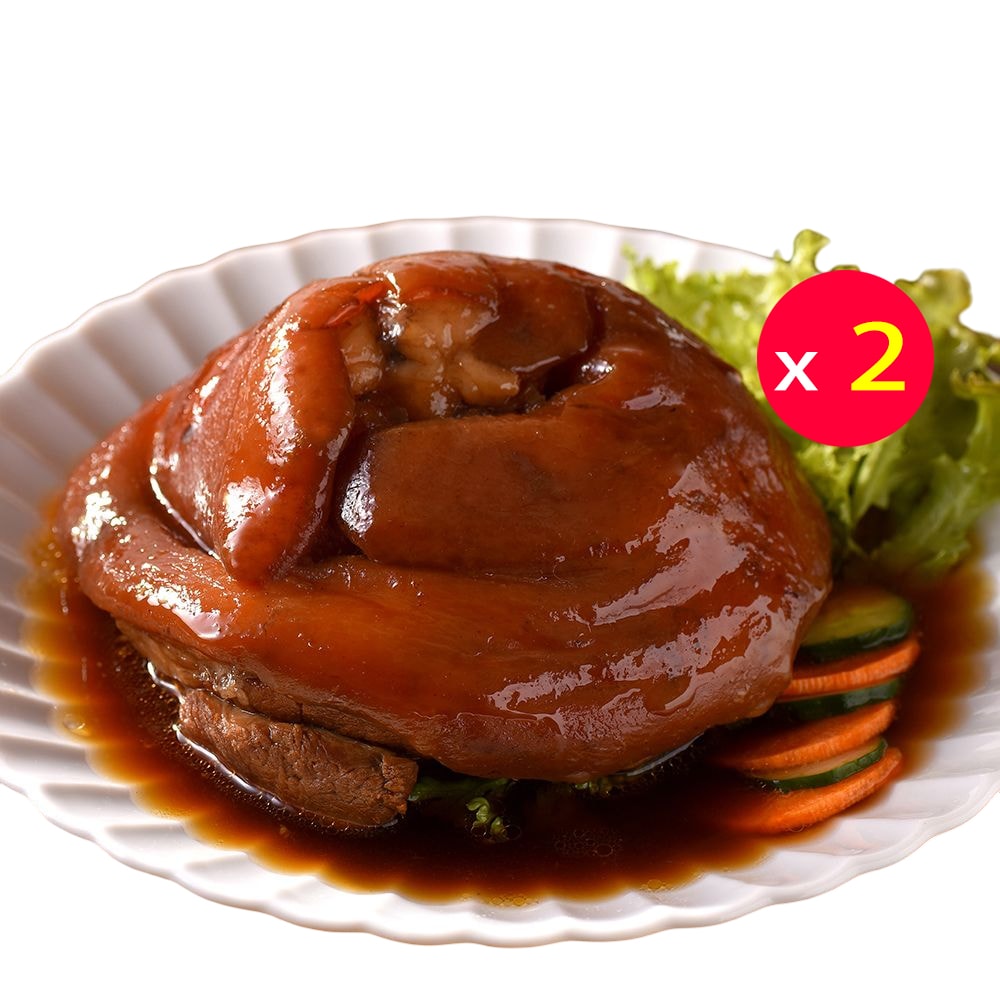 【卜蜂】富貴紅燒蹄膀x2入(1000g/盒)
