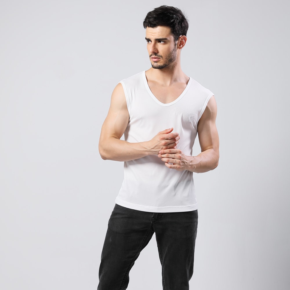 【MORINO 摩力諾】(3件組)吸排涼爽素色網眼運動無袖衫【設計師LUCAS聯名】 MO5113