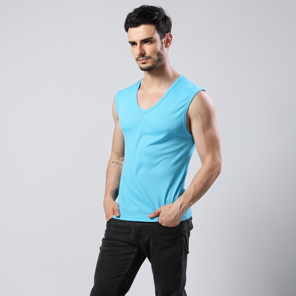 【MORINO 摩力諾】(3件組)吸排涼爽素色網眼運動無袖衫【設計師LUCAS聯名】 MO5113