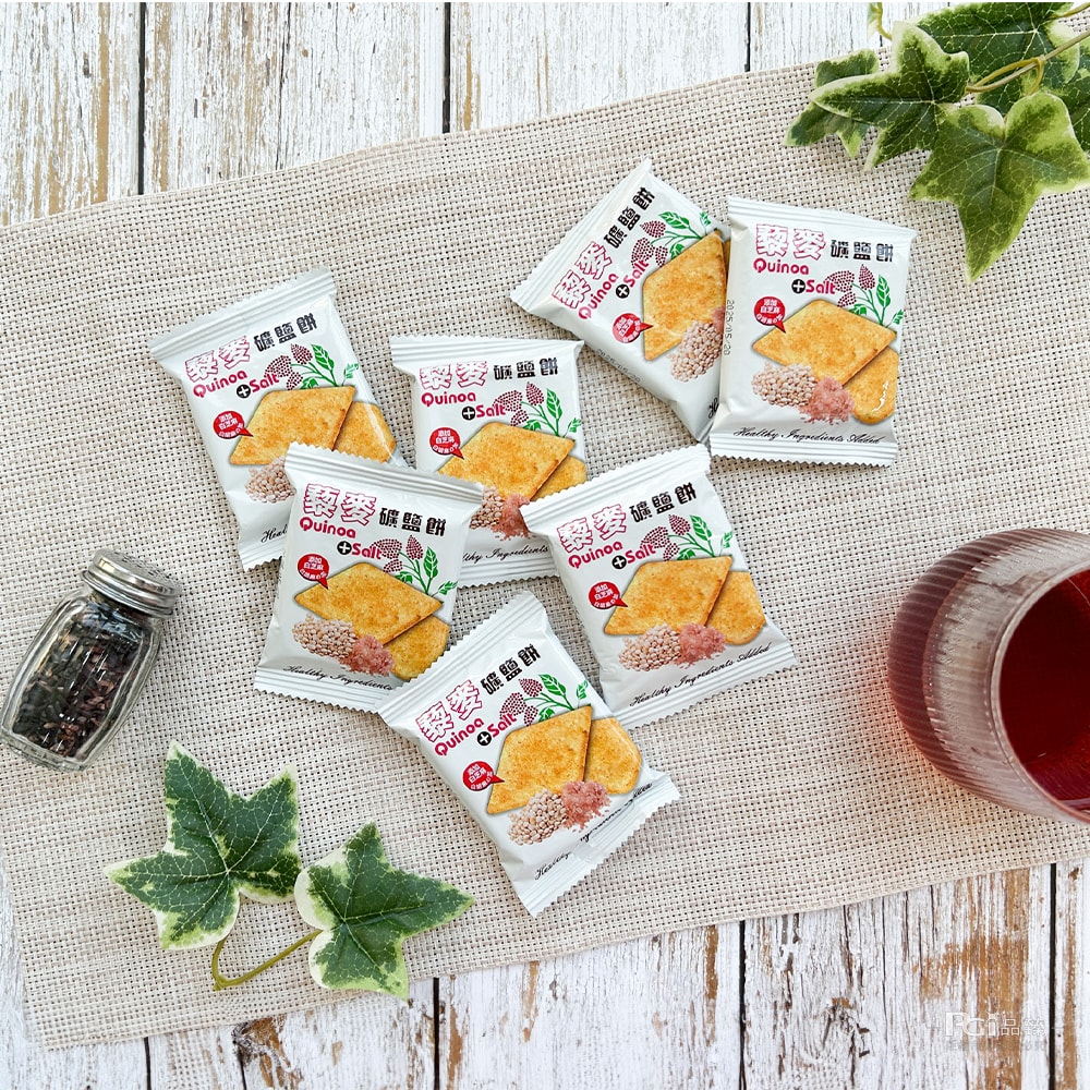 【味覺百撰】藜麥礦鹽餅(384g)_5包組