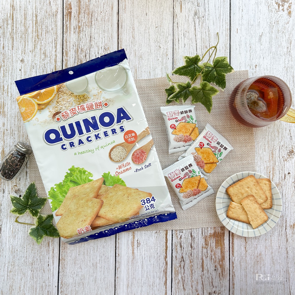 【味覺百撰】藜麥礦鹽餅(384g)_5包組