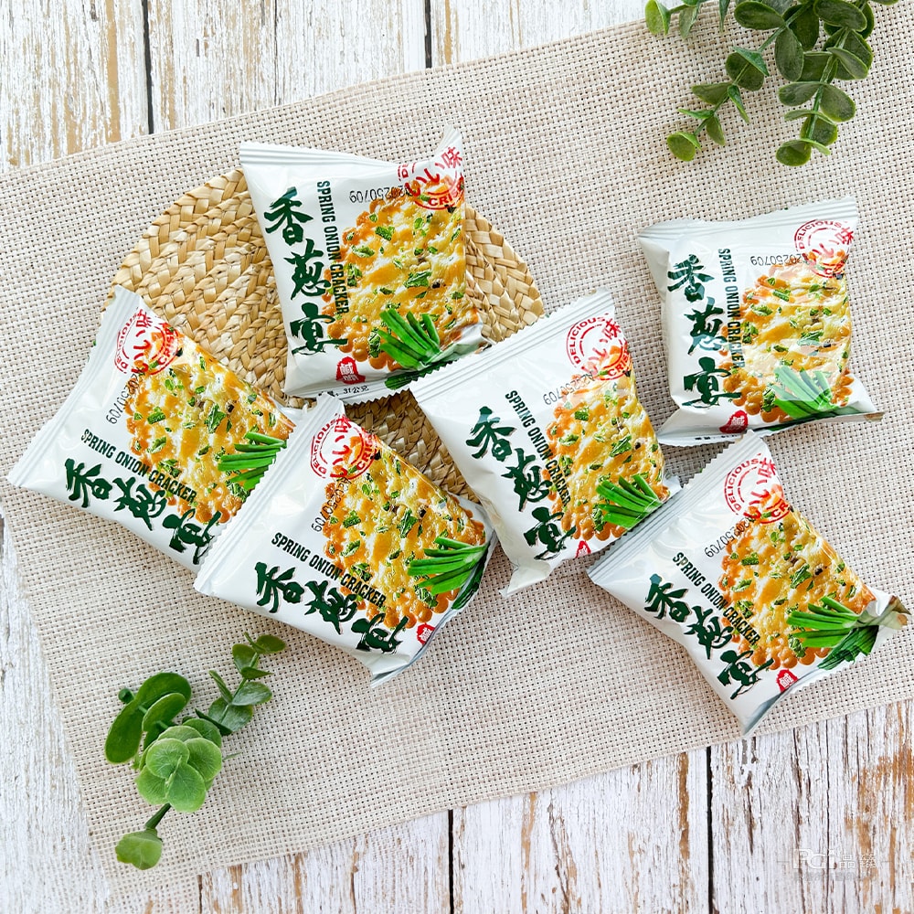 【味覺百撰】香蔥宴鹹脆餅(310g)_3包組