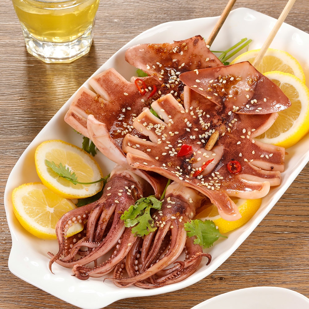 【華得水產】阿根廷魷魚8包組 (1包2入-總共450-500g)總共16尾