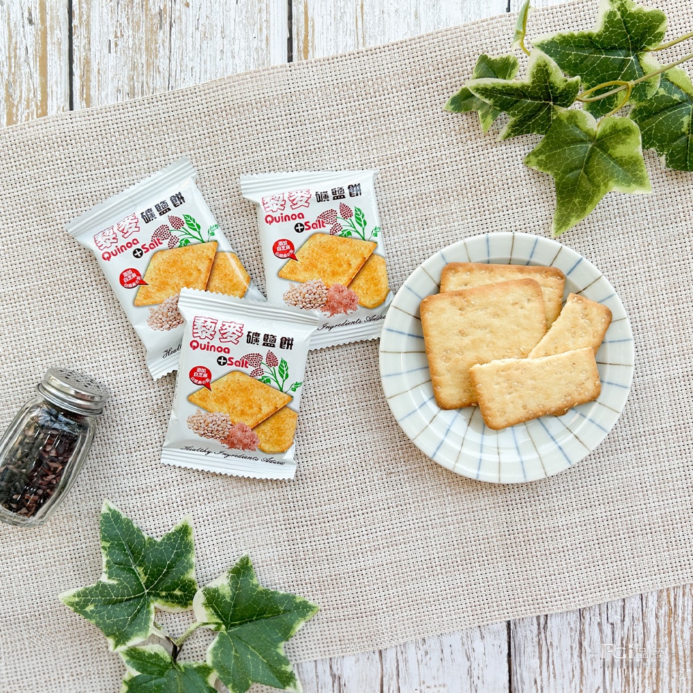 【味覺百撰】藜麥礦鹽餅(384g)_5包組