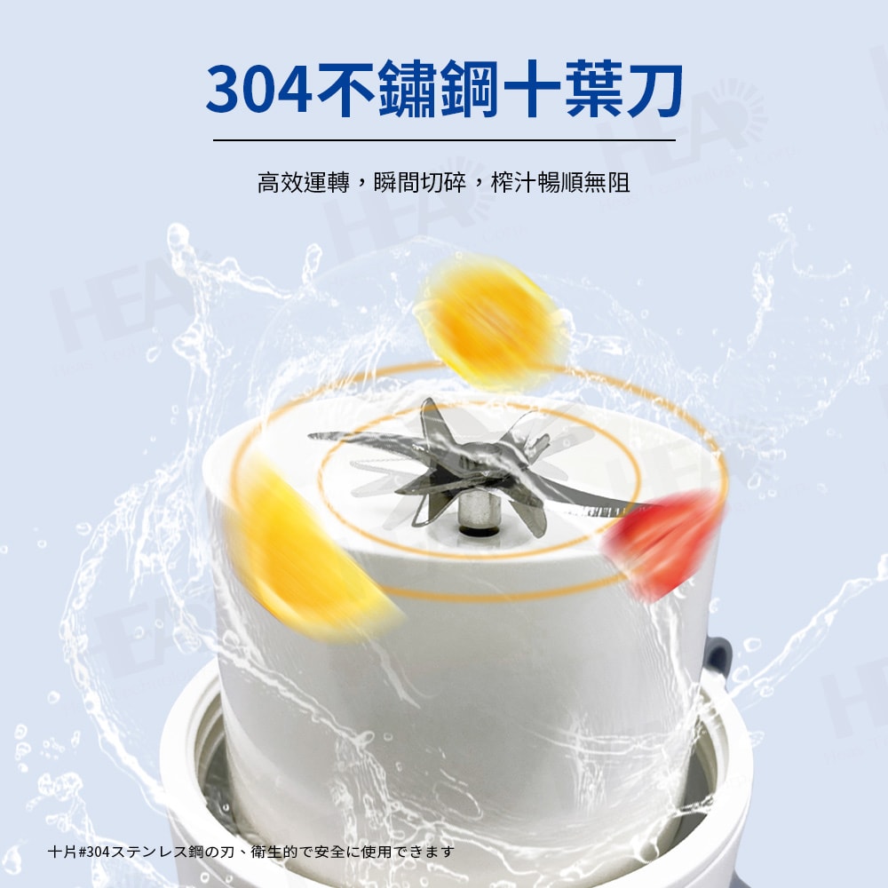 【FURIMORI 富力森】無線隨行杯果汁機(附吸管)FU-J340