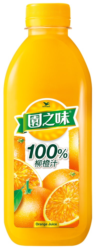 【統一】園之味100%果汁 柳橙PET 900ml(冷藏專區需滿$399才能出貨)