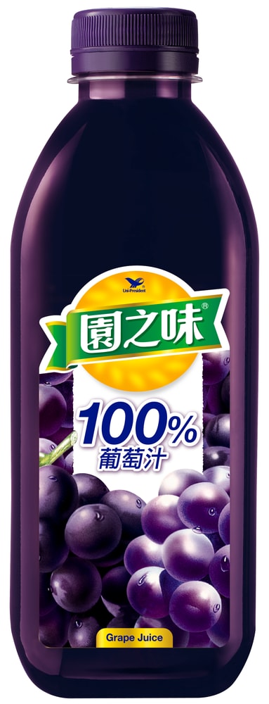 【統一】園之味100%果汁 葡萄PET 900ml(冷藏專區需滿$399才能出貨)
