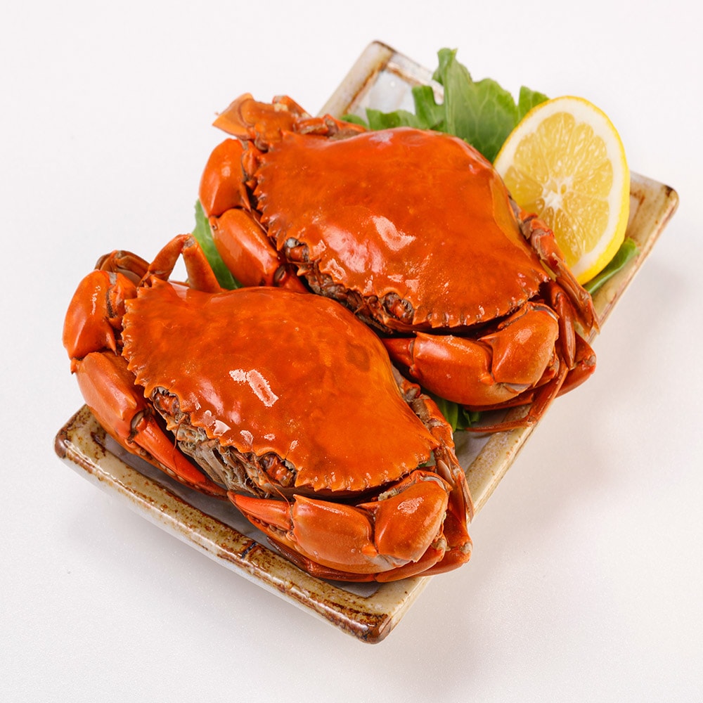 【華得水產】熟凍爆蛋紅蟳 10隻(130-150g±10%)