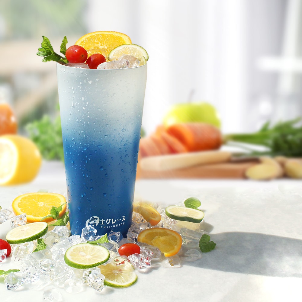 【FUJI-GRACE 日本富士雅麗】不鏽鋼陶瓷易潔冰霸冰瓷杯950ml