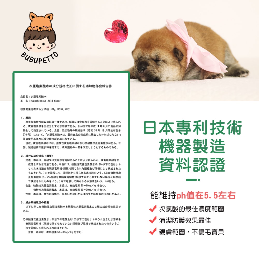 【BUBUPETTO】毛孩餐具用免稀釋次氯酸水-超值組6000mlx1組(毛小孩 寵物 餐碗)