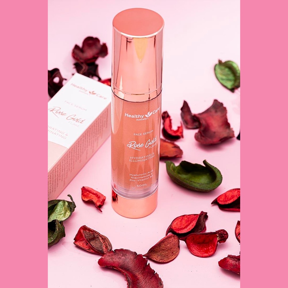 【Healthy Care】澳洲 Healthy care 玫瑰金箔微導精華液(50ml/瓶)