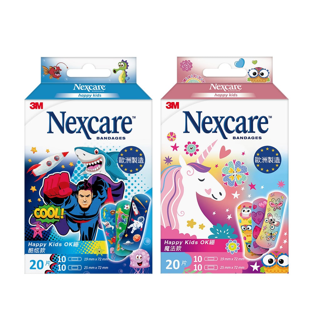 【3M】Nexcare Happy Kids OK繃(魔法款/酷炫款)-2款任選