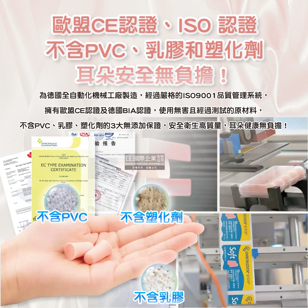 【德國OHROPAX安耳悠】頂級柔軟泡棉慢回彈可水洗降噪隔音耳塞-SOFT膚色款5對/盒