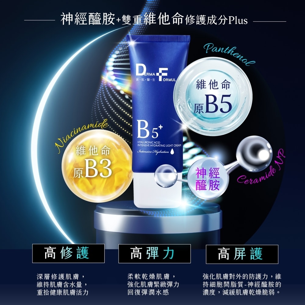 【DF美肌醫生】玻尿酸超導保濕瞬效輕乳霜40ml 1瓶