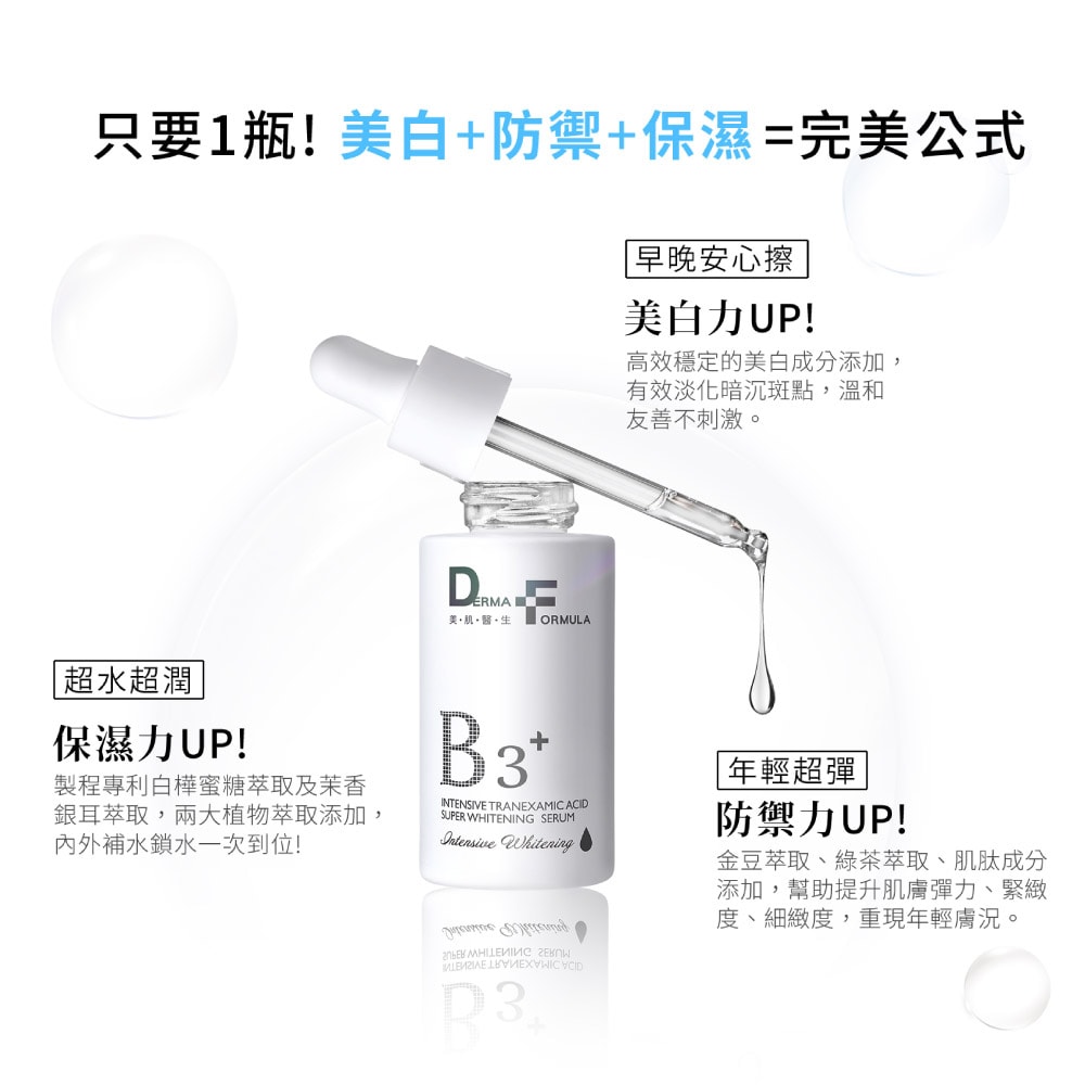 【DF美肌醫生】傳明酸超透亮淨白精華(plus B3) (30ml/瓶) 1瓶