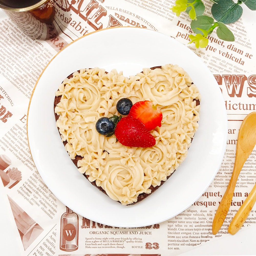 【i3微澱粉】限糖蛋糕-愛心巧克力水果蛋糕6吋x1顆(母親節 父親節 生日蛋糕)(D+7出貨)