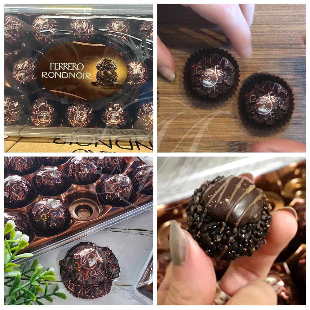 【費列羅 Ferrero】(3盒組)德國 限量版 FERRERO RONDNOIR 費列羅 頂級黑巧克力朗莎禮盒14顆/盒 現貨(3盒組)
