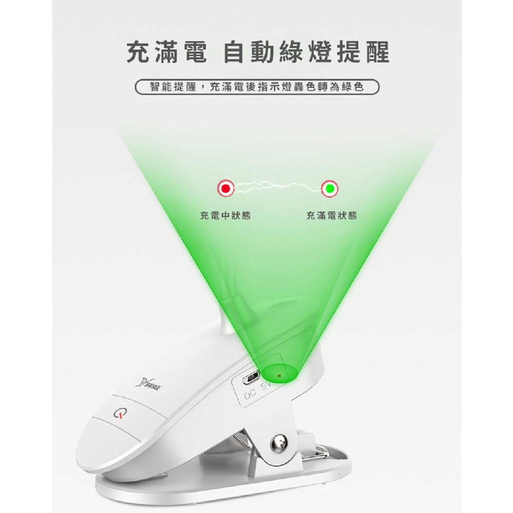 【雅格YAGE】USB充電環形閱讀檯燈(2入/組)