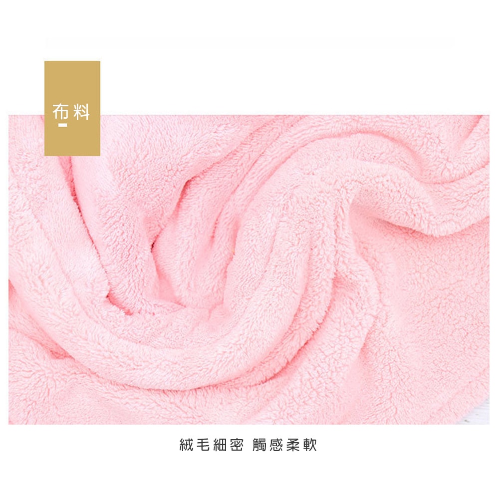 【鮮拾嚴選】珊瑚絨超吸水快乾頭巾-雙層加厚款 3入