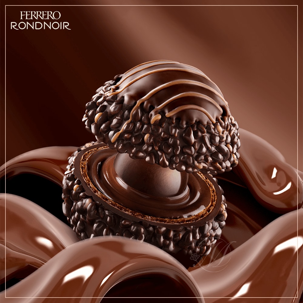【費列羅 Ferrero】(3盒組)德國 限量版 FERRERO RONDNOIR 費列羅 頂級黑巧克力朗莎禮盒14顆/盒 現貨(3盒組)