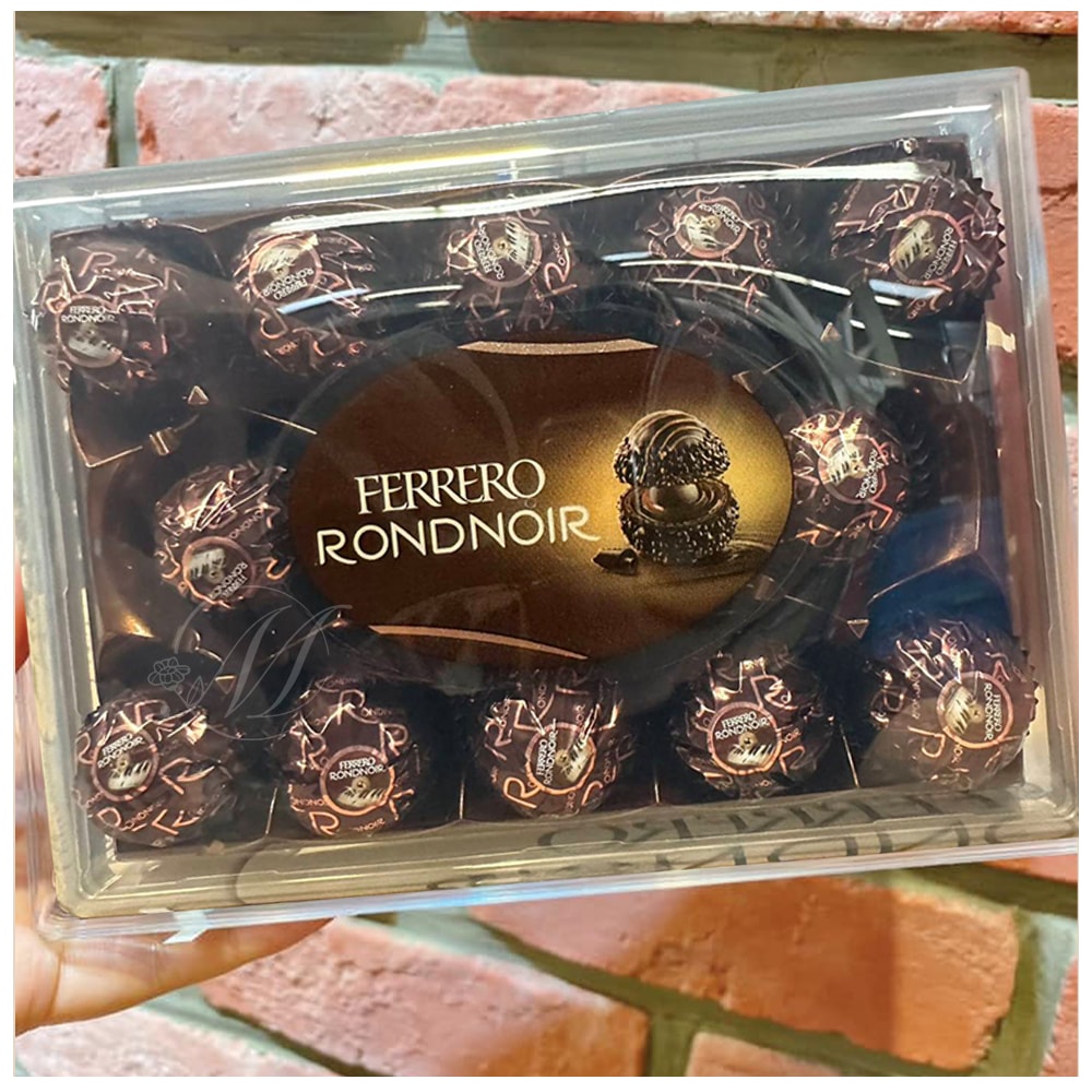 【費列羅 Ferrero】(3盒組)德國 限量版 FERRERO RONDNOIR 費列羅 頂級黑巧克力朗莎禮盒14顆/盒 現貨(3盒組)