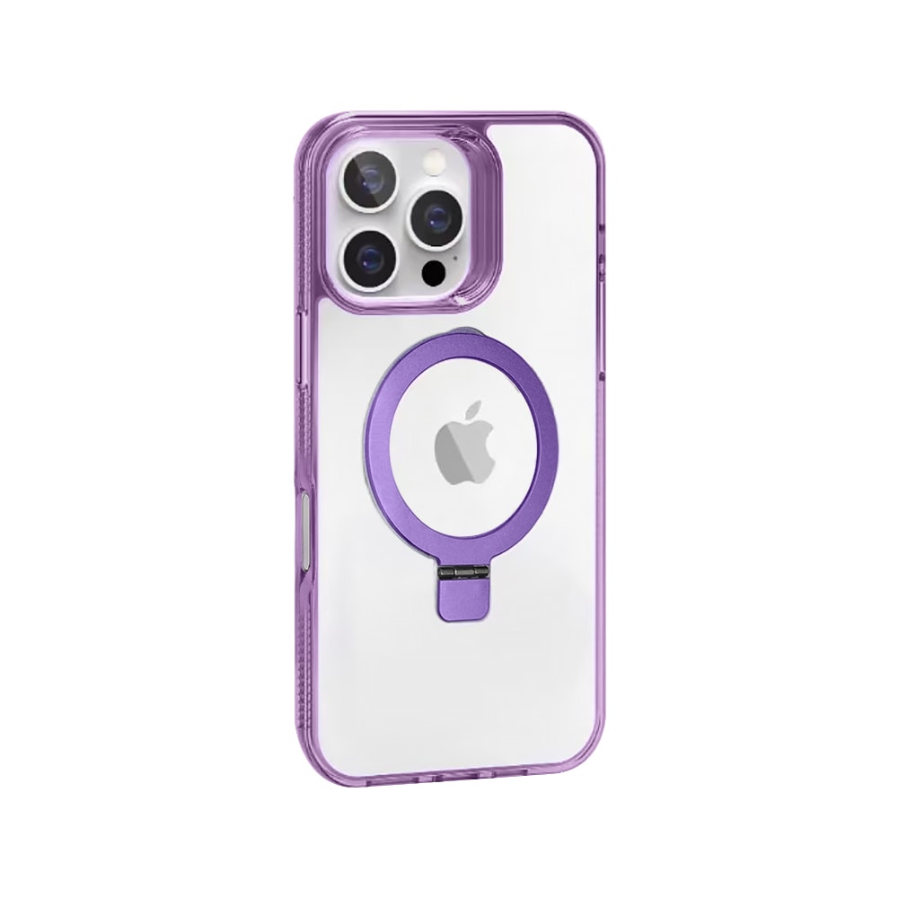 【VOORCA】iPhone 16 Pro Max 6.9吋 磁吸支架 彩邊晶透 減震防摔手機保護殼