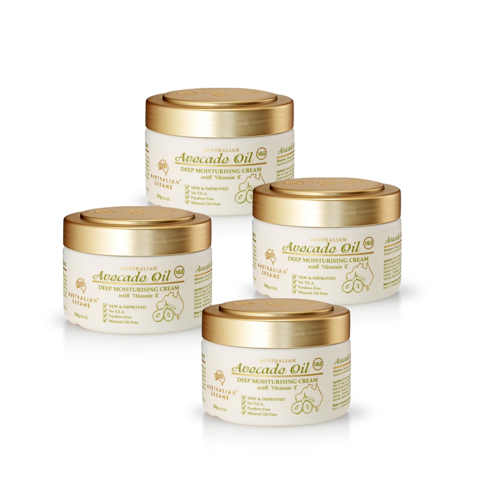 【G&M】MKII金蓋酪梨油深層潤澤霜含維他命E(4入組 250g/罐)