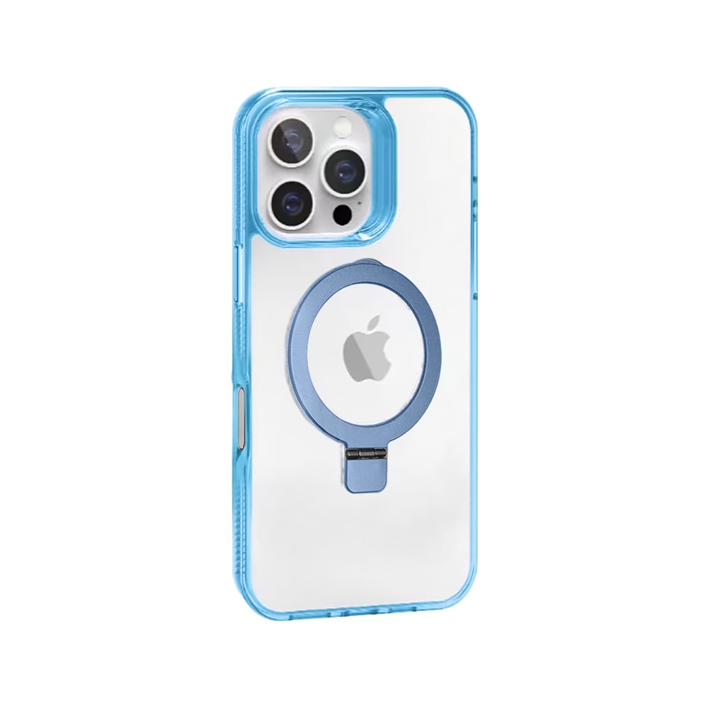 【VOORCA】iPhone 16 Pro Max 6.9吋 磁吸支架 彩邊晶透 減震防摔手機保護殼