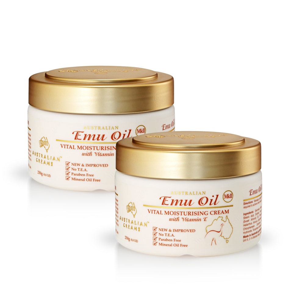 【G&M】MKII金蓋鴯苗鳥油活力潤膚霜含維他命E(2入組 250g/罐)