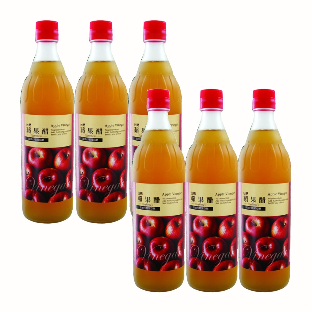 【台糖】蘋果醋600ml(6瓶/組) 1箱