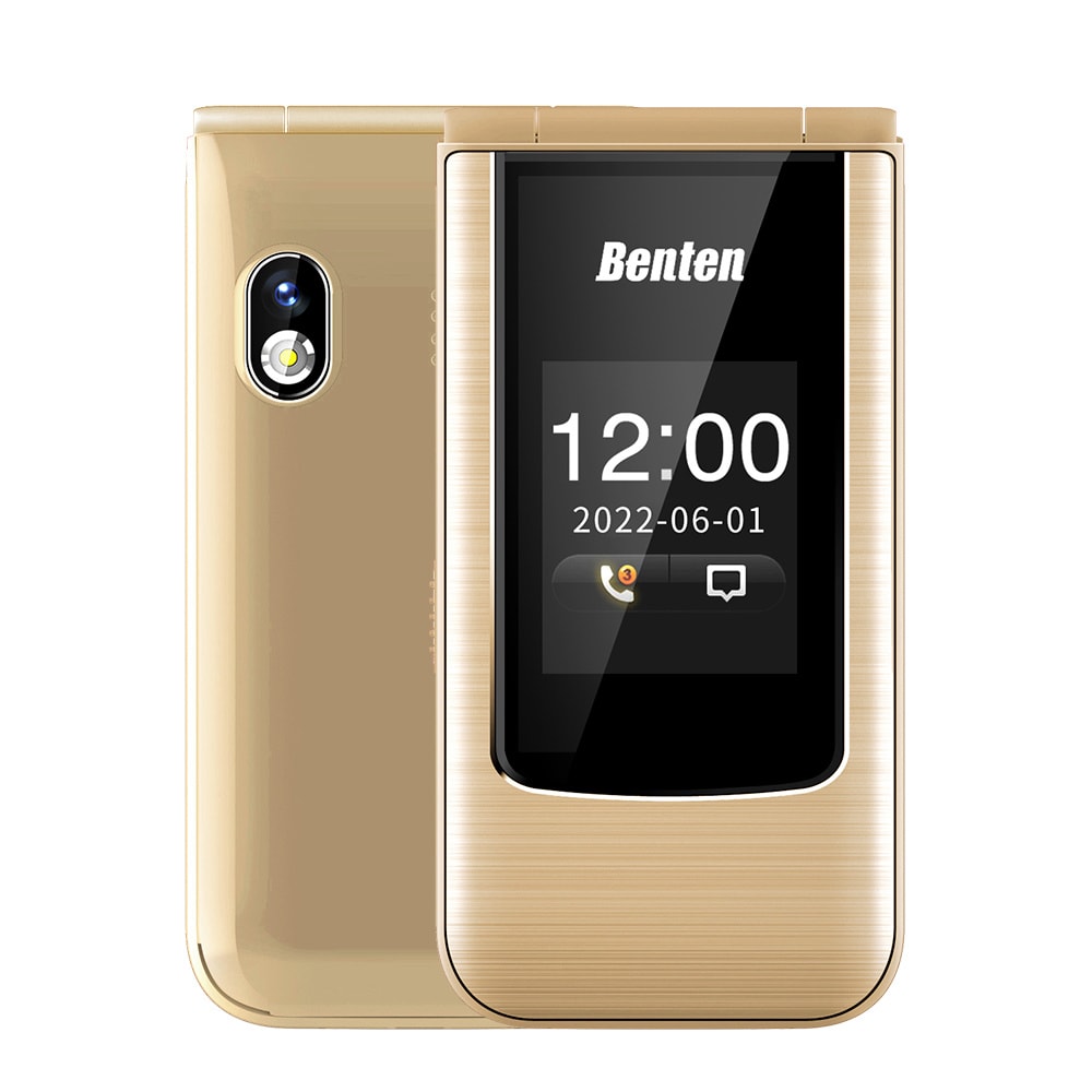 【Benten 奔騰】F62+ / F62 Plus 4G 摺疊手機 雙螢幕摺疊機 老人機 內附座充
