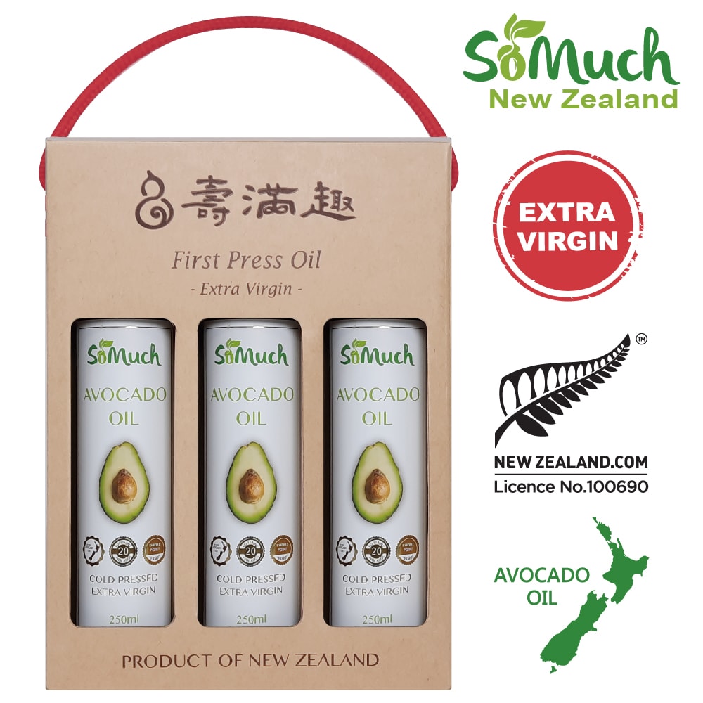 【壽滿趣-Somuch】(免運)頂級冷壓初榨酪梨油(250mlx3)