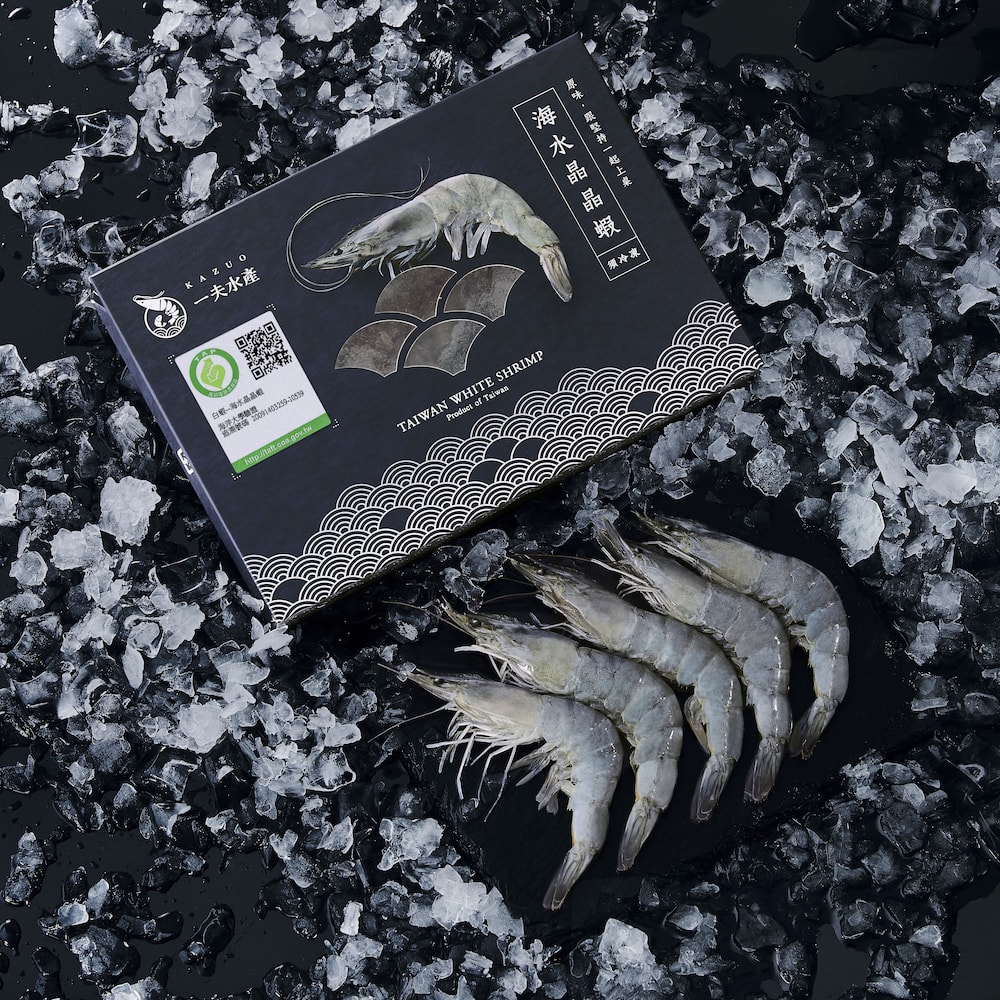 【一夫水產】海水晶晶蝦(M)-8入組(200g/11-15尾/入)