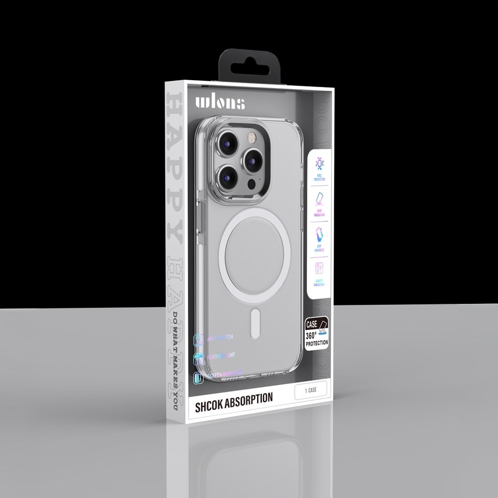 【wlons】iPhone 16系列 透明抗黃殼 megsafe (iphone 16 / 16 plus / 16 pro / 16 pro max適用)