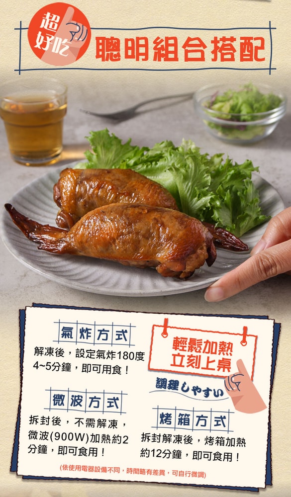 【愛上新鮮】招牌黃金翅包飯5入組(120g/入)