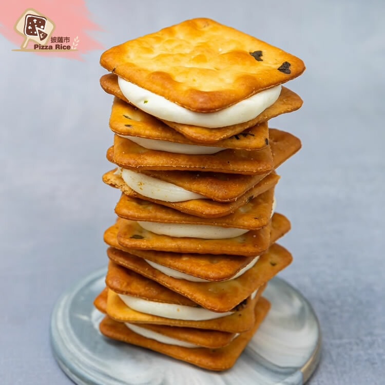 【披薩市】12盒經典蔥餅牛軋糖餅乾(10入盒)