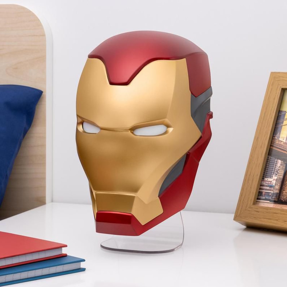 【Paladone UK】Marvel 漫威 鋼鐵人 IRON MAN 立體面具造型桌燈 壁燈 夜燈