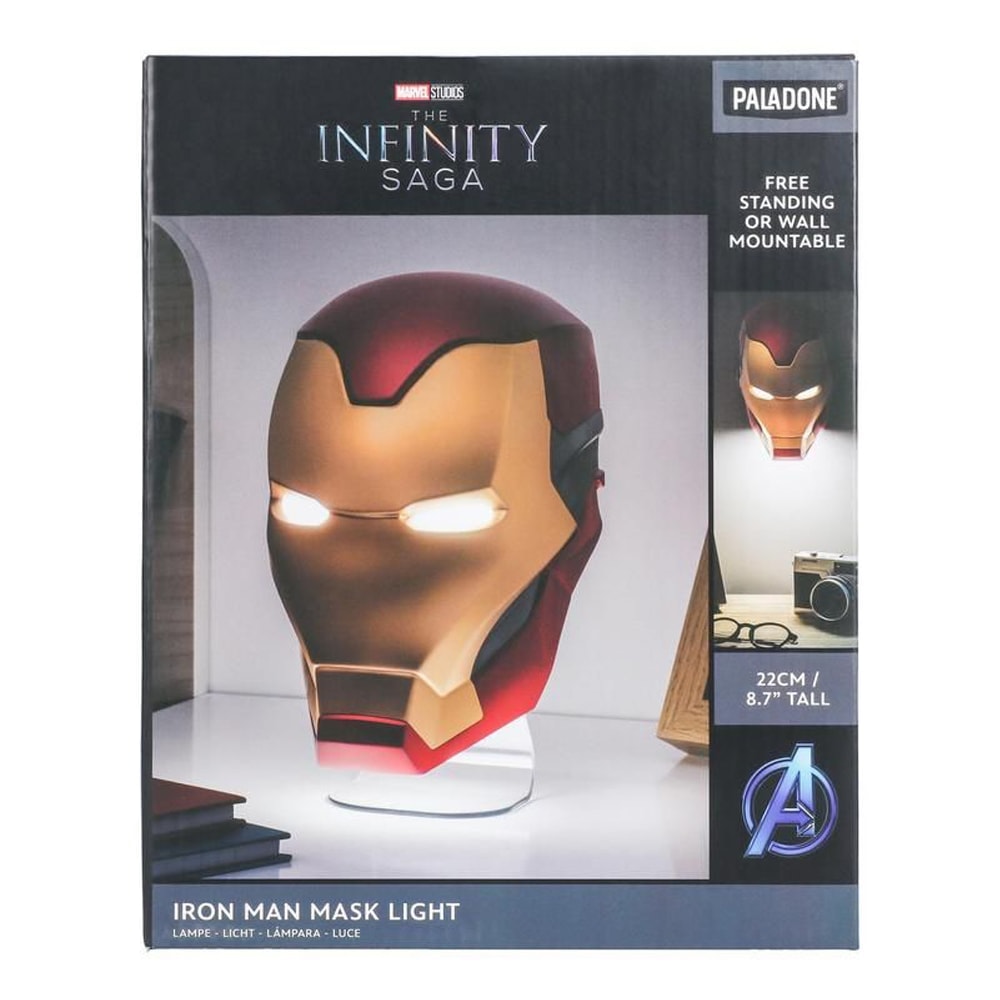 【Paladone UK】Marvel 漫威 鋼鐵人 IRON MAN 立體面具造型桌燈 壁燈 夜燈