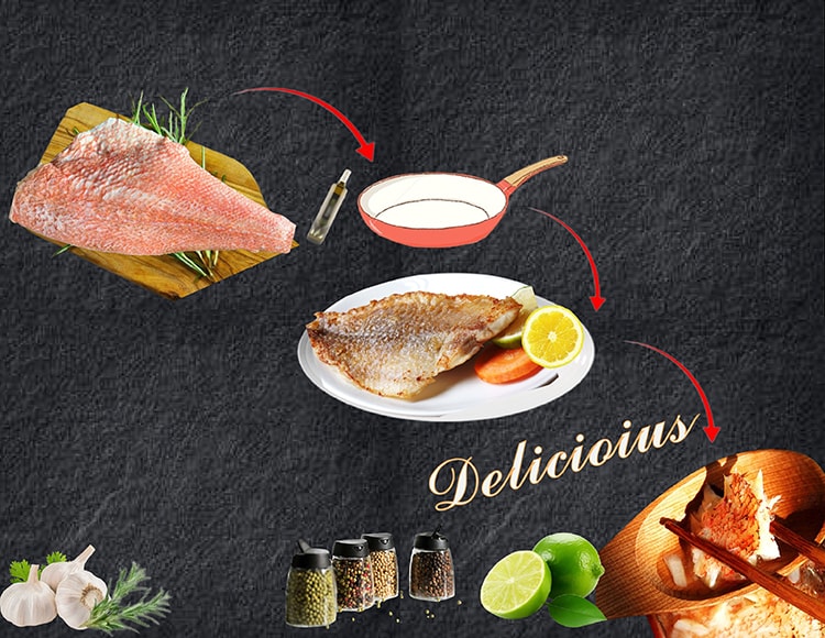 【海之醇】野生去骨去刺紅鮋魚片-6片組(300g/片)