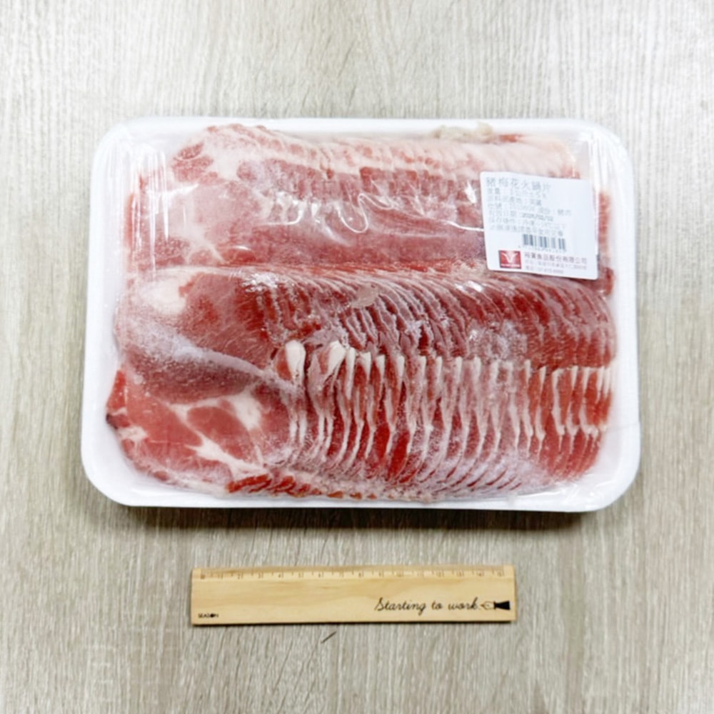 【料里長】頂極原塊梅花豬肉片1包組(1000g/包)