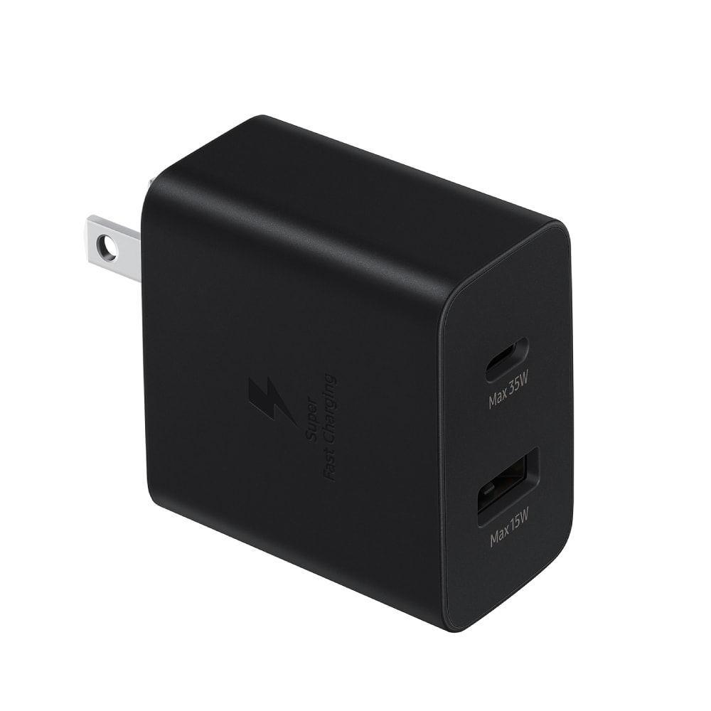 【Samsung 三星】原廠 35W PD 雙孔快充旅充頭 USB-C & USB-A (EP-TA220)