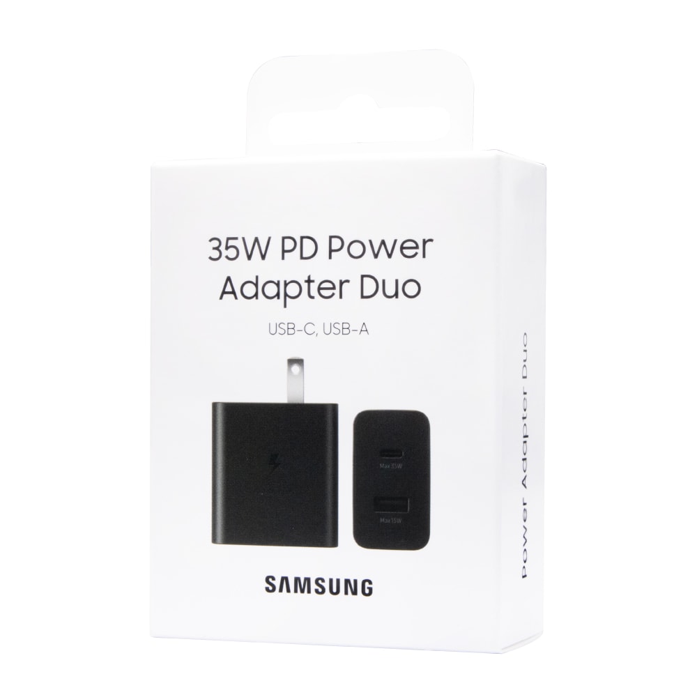 【Samsung 三星】原廠 35W PD 雙孔快充旅充頭 USB-C & USB-A (EP-TA220)