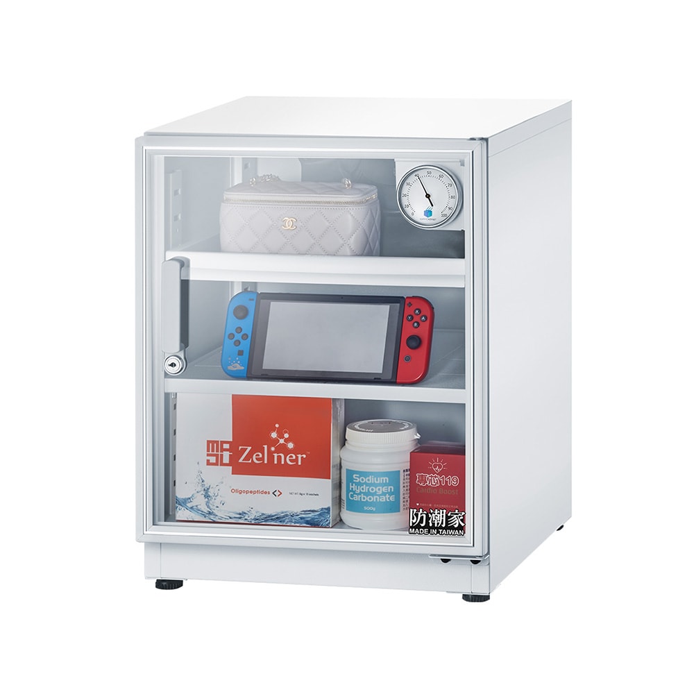 【防潮家】72公升白色電子防潮箱DW-70CA