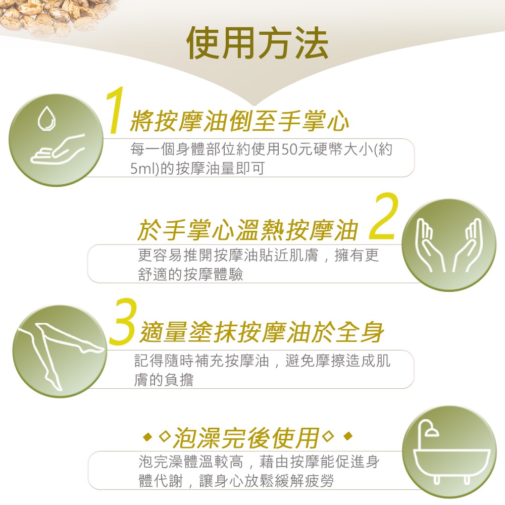 【ANDZEN】安得仁 基底油160ml-(蓖麻油/Castor)  天然 草本 按摩油 保濕油 基礎油