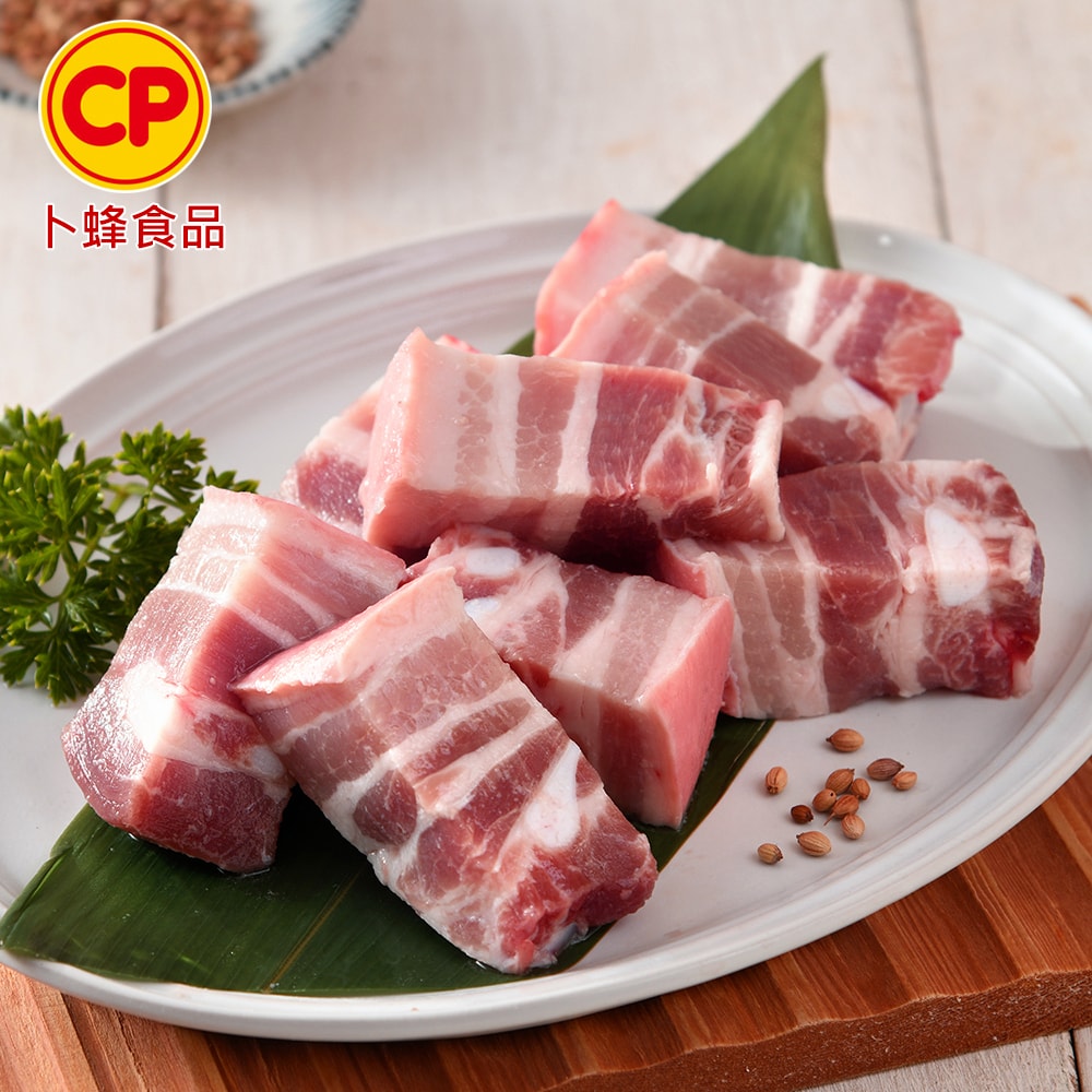 【卜蜂】國產豬 營業用_附皮五花肉x12kg(3kgx4包/箱_箱購.量販.適店家.批發)