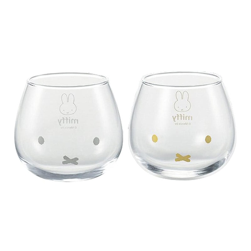 【Miffy 米飛】牛奶玻璃對杯組 玻璃杯 咖啡杯 牛奶杯 對杯 玻璃杯禮盒 杯子禮盒 禮盒