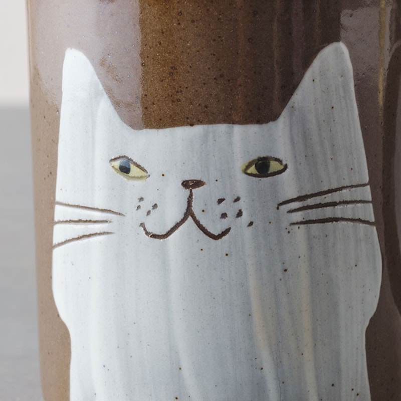 【六魯】日本 BLUT’S ROKURO 美濃燒 黑貓 / 白貓 馬克杯 咖啡杯 水杯 貓咪馬克杯 日本馬克杯