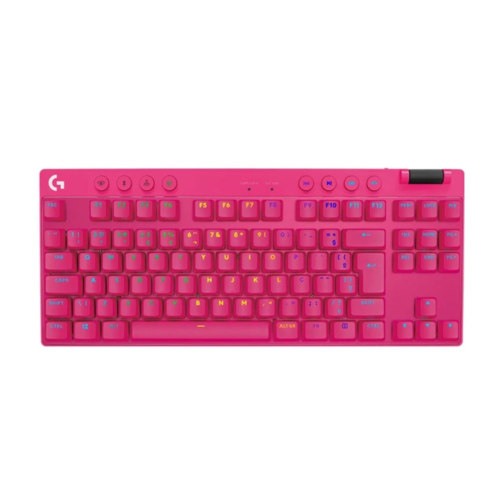 【Logitech 羅技】羅技G Pro X LIGHTSPEED 無線機械式 TKL遊戲鍵盤 (三色)